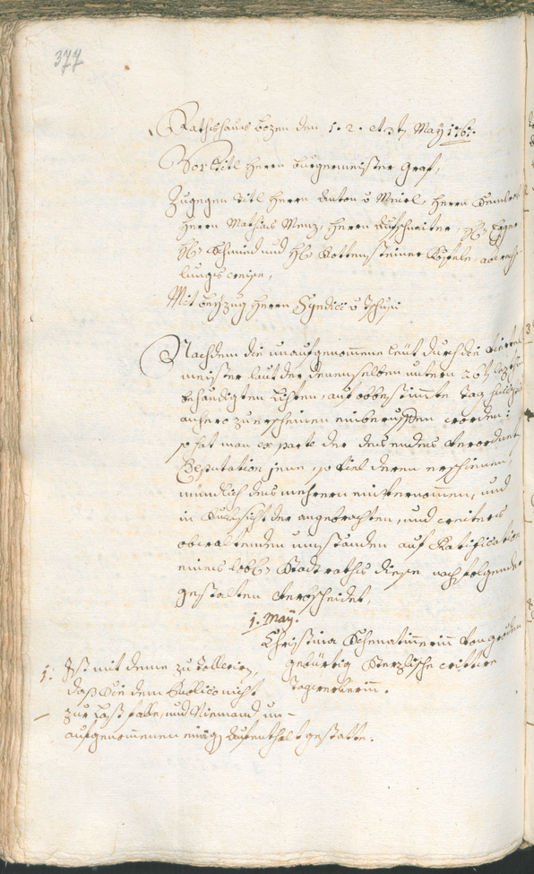 Stadtarchiv Bozen - BOhisto Ratsprotokoll 1765/68 