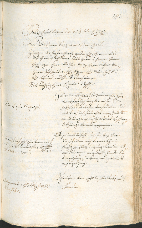 Civic Archives of Bozen-Bolzano - BOhisto Ratsprotokoll 1765/68 