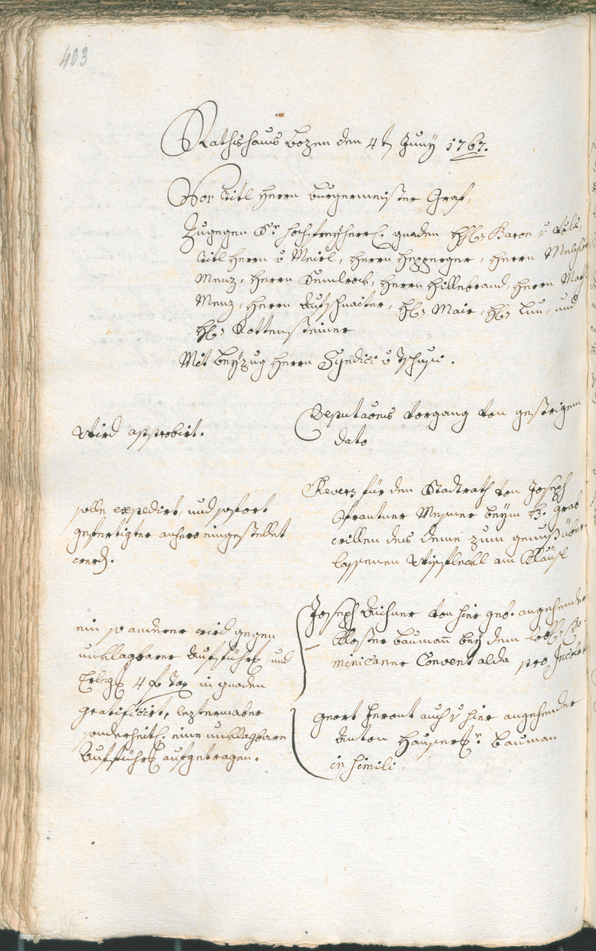 Civic Archives of Bozen-Bolzano - BOhisto Ratsprotokoll 1765/68 