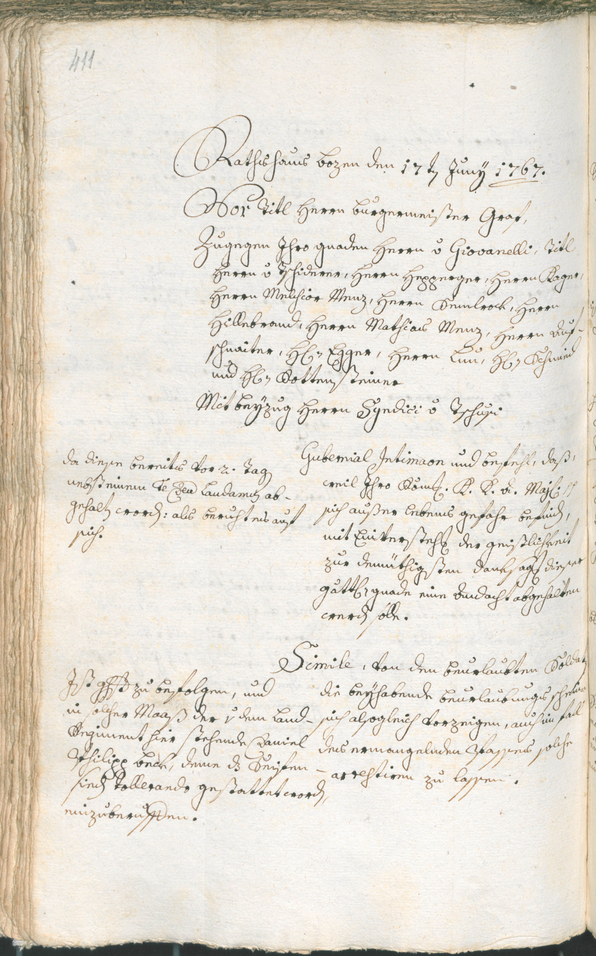 Civic Archives of Bozen-Bolzano - BOhisto Ratsprotokoll 1765/68 