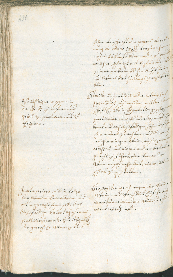 Stadtarchiv Bozen - BOhisto Ratsprotokoll 1765/68 