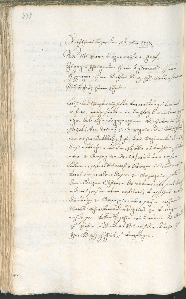 Archivio Storico della Città di Bolzano - BOhisto protocollo consiliare 1765/68 