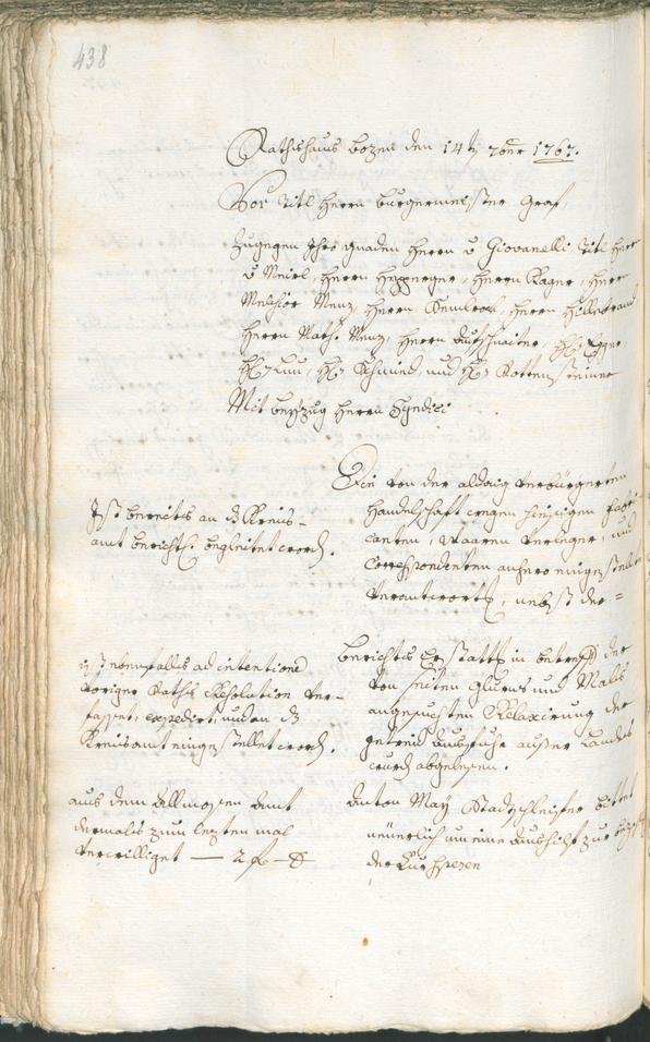 Civic Archives of Bozen-Bolzano - BOhisto Ratsprotokoll 1765/68 