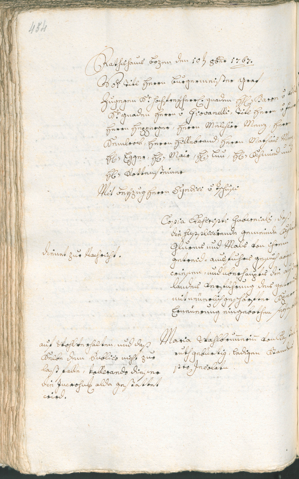 Civic Archives of Bozen-Bolzano - BOhisto Ratsprotokoll 1765/68 