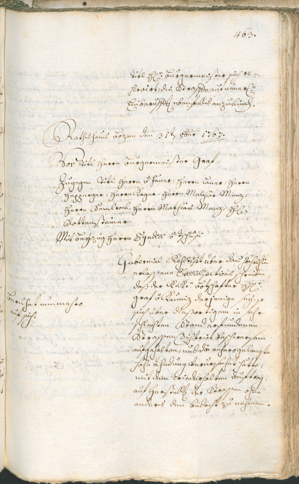 Archivio Storico della Città di Bolzano - BOhisto protocollo consiliare 1765/68 