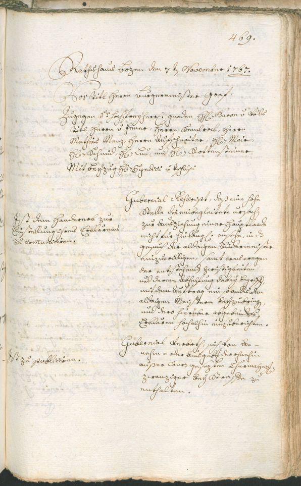 Archivio Storico della Città di Bolzano - BOhisto protocollo consiliare 1765/68 