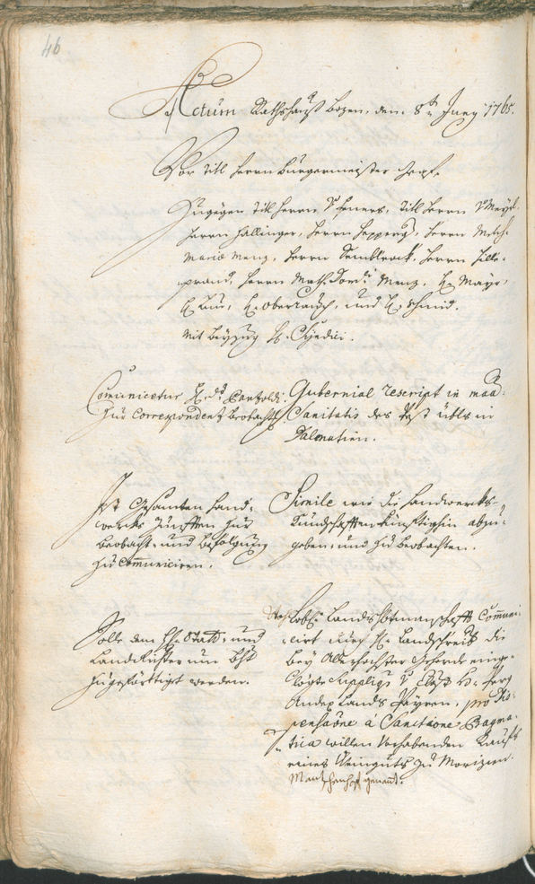 Archivio Storico della Città di Bolzano - BOhisto protocollo consiliare 1765/68 