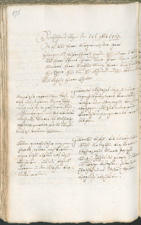 Civic Archives of Bozen-Bolzano - BOhisto Ratsprotokoll 1765/68 