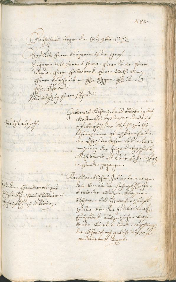 Civic Archives of Bozen-Bolzano - BOhisto Ratsprotokoll 1765/68 