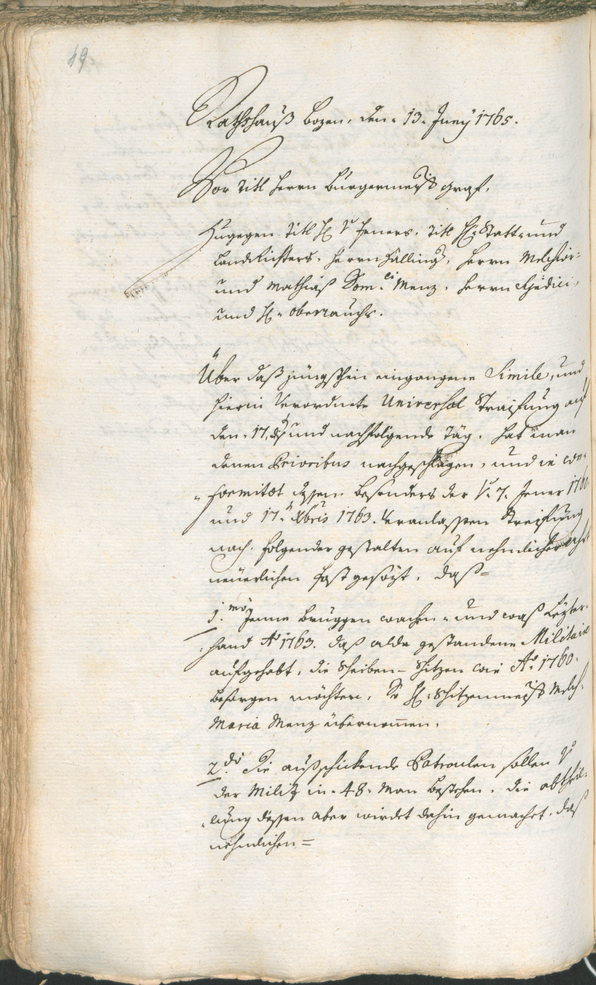 Civic Archives of Bozen-Bolzano - BOhisto Ratsprotokoll 1765/68 