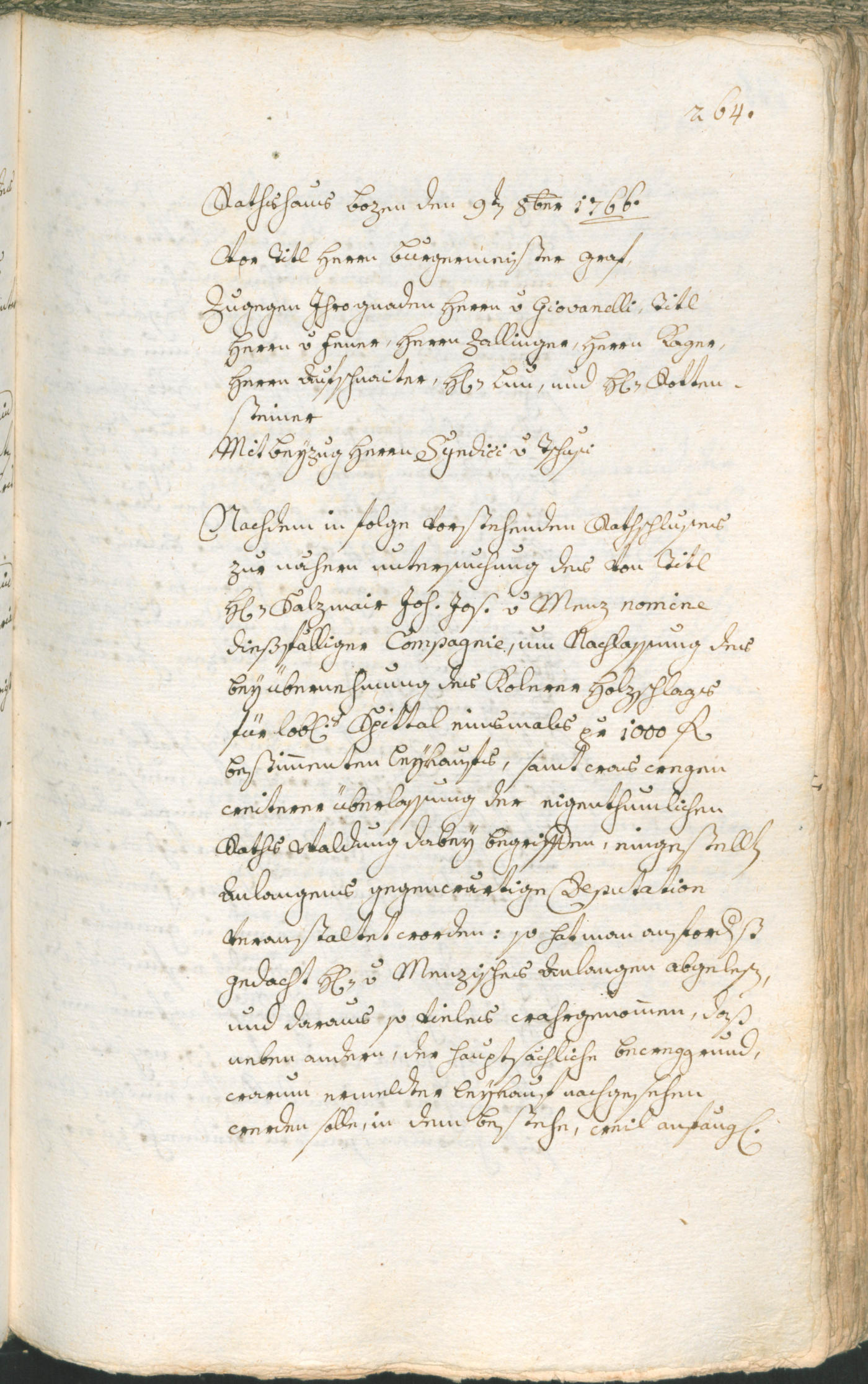 Archivio Storico della Città di Bolzano - BOhisto protocollo consiliare 1765/68 