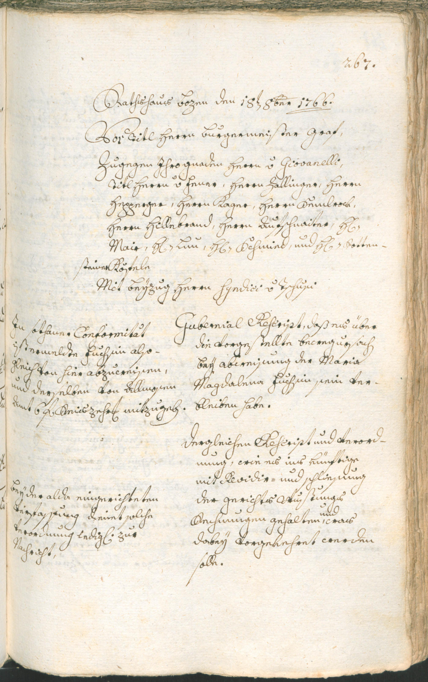 Archivio Storico della Città di Bolzano - BOhisto protocollo consiliare 1765/68 