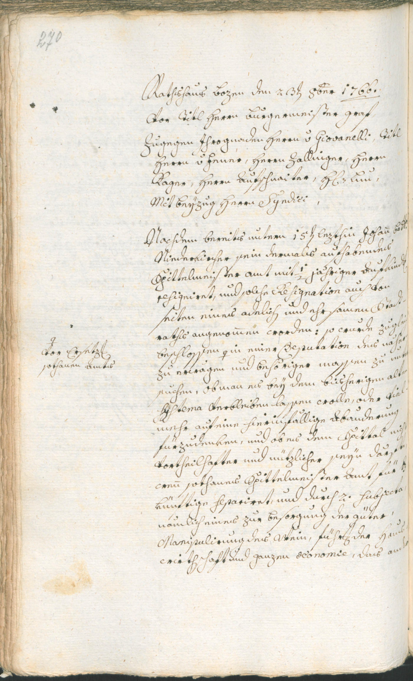 Archivio Storico della Città di Bolzano - BOhisto protocollo consiliare 1765/68 