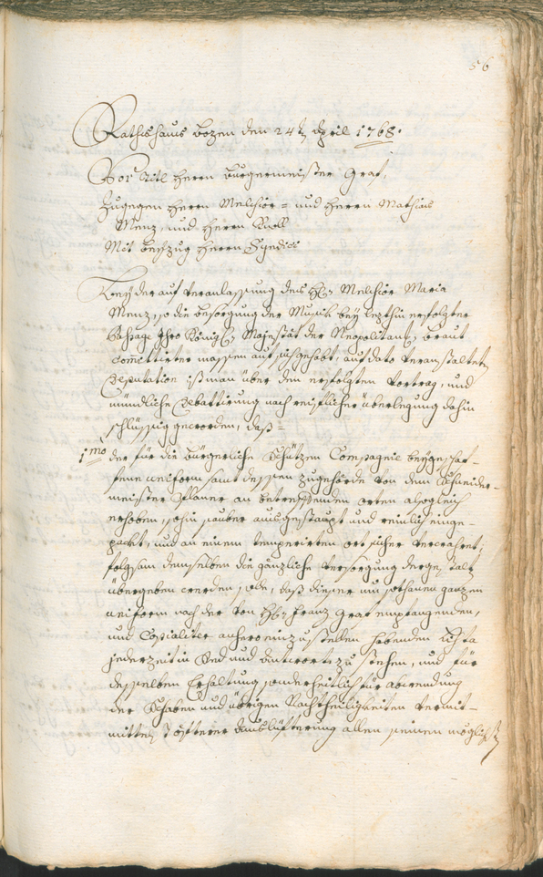 Archivio Storico della Città di Bolzano - BOhisto protocollo consiliare 1768/71 