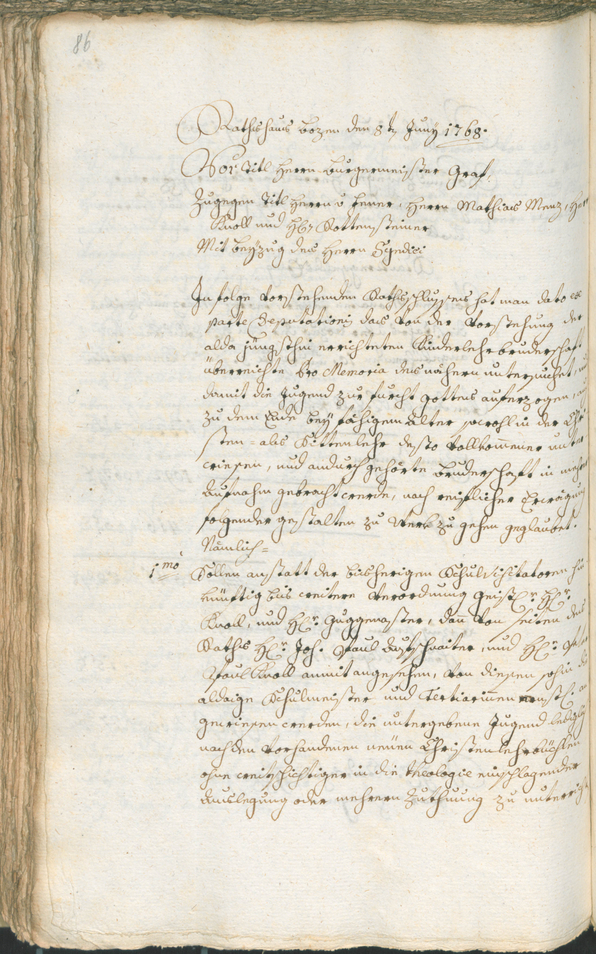 Archivio Storico della Città di Bolzano - BOhisto protocollo consiliare 1768/71 