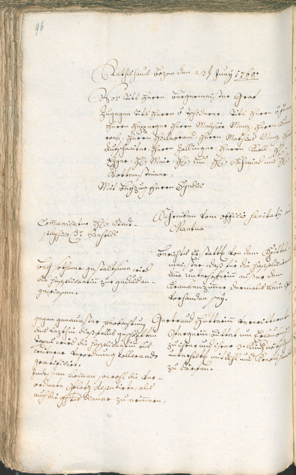 Civic Archives of Bozen-Bolzano - BOhisto Ratsprotokoll 1768/71 