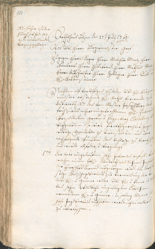 Civic Archives of Bozen-Bolzano - BOhisto Ratsprotokoll 1768/71 