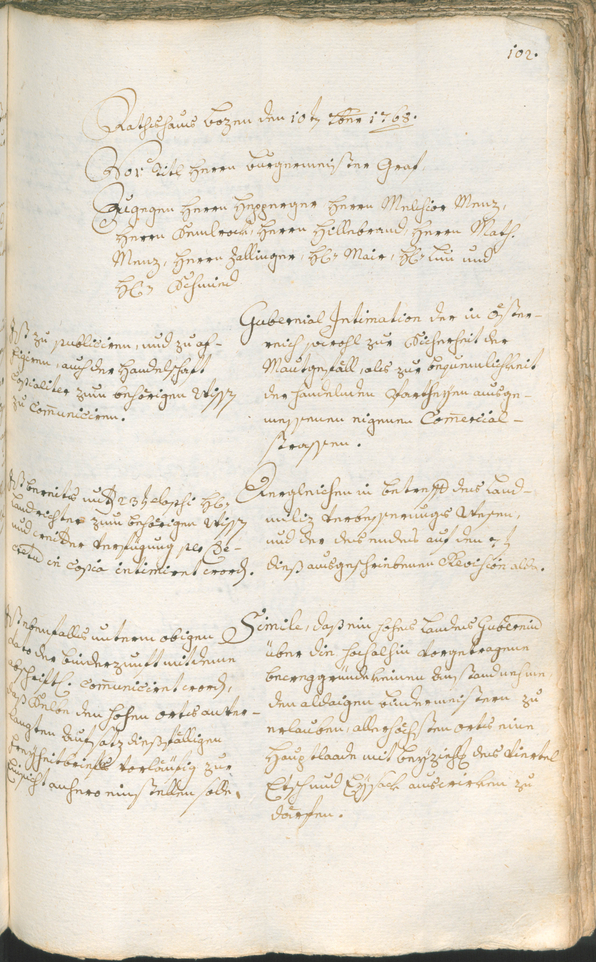 Archivio Storico della Città di Bolzano - BOhisto protocollo consiliare 1768/71 