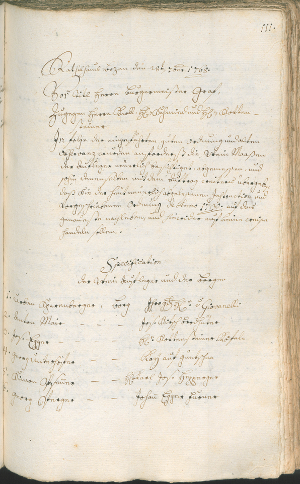 Civic Archives of Bozen-Bolzano - BOhisto Ratsprotokoll 1768/71 