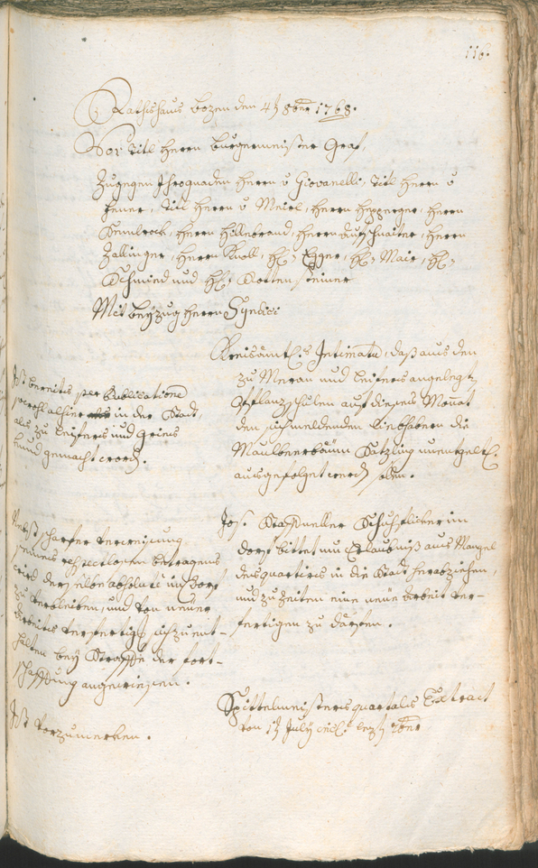 Civic Archives of Bozen-Bolzano - BOhisto Ratsprotokoll 1768/71 