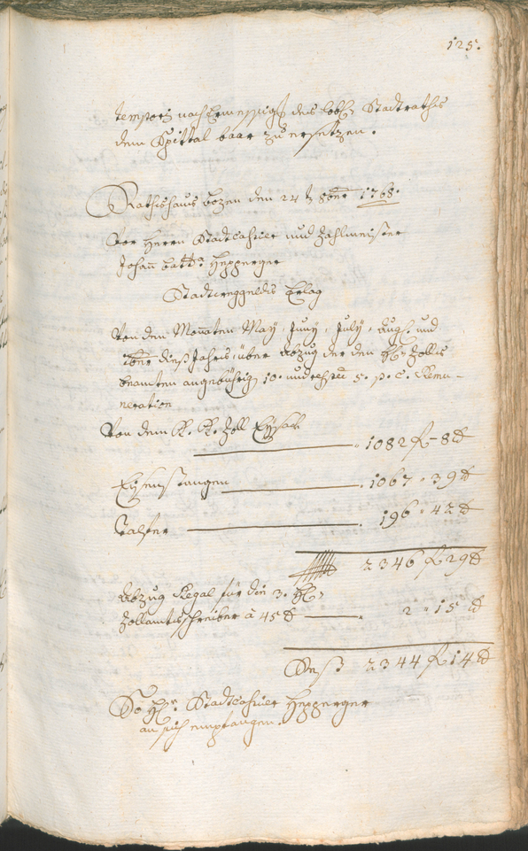 Stadtarchiv Bozen - BOhisto Ratsprotokoll 1768/71 