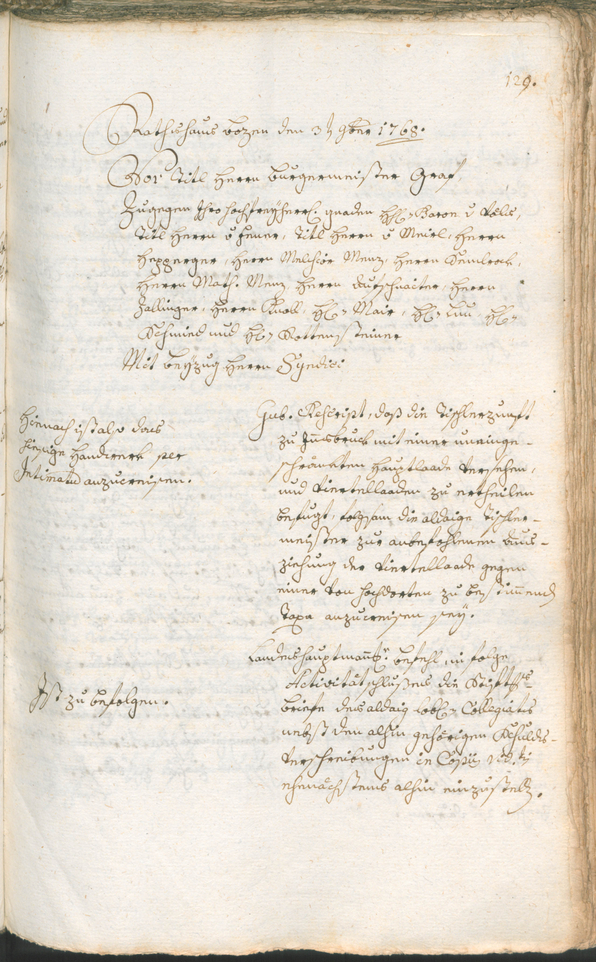 Civic Archives of Bozen-Bolzano - BOhisto Ratsprotokoll 1768/71 