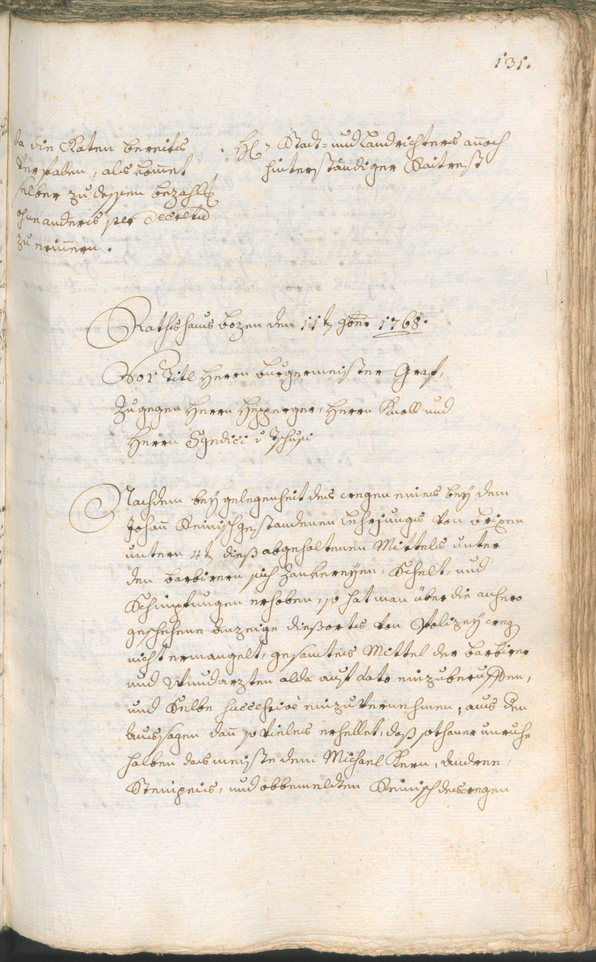 Civic Archives of Bozen-Bolzano - BOhisto Ratsprotokoll 1768/71 