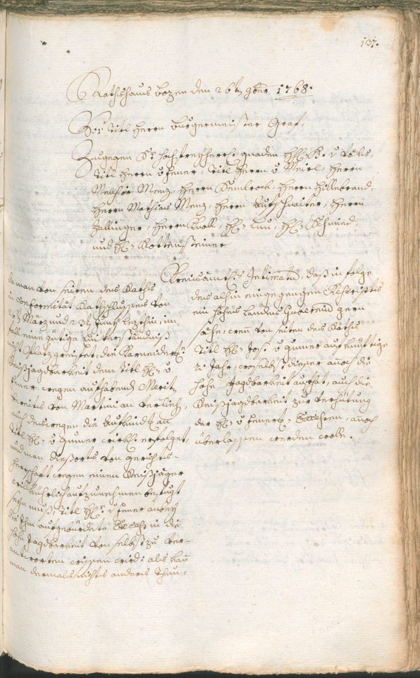 Civic Archives of Bozen-Bolzano - BOhisto Ratsprotokoll 1768/71 