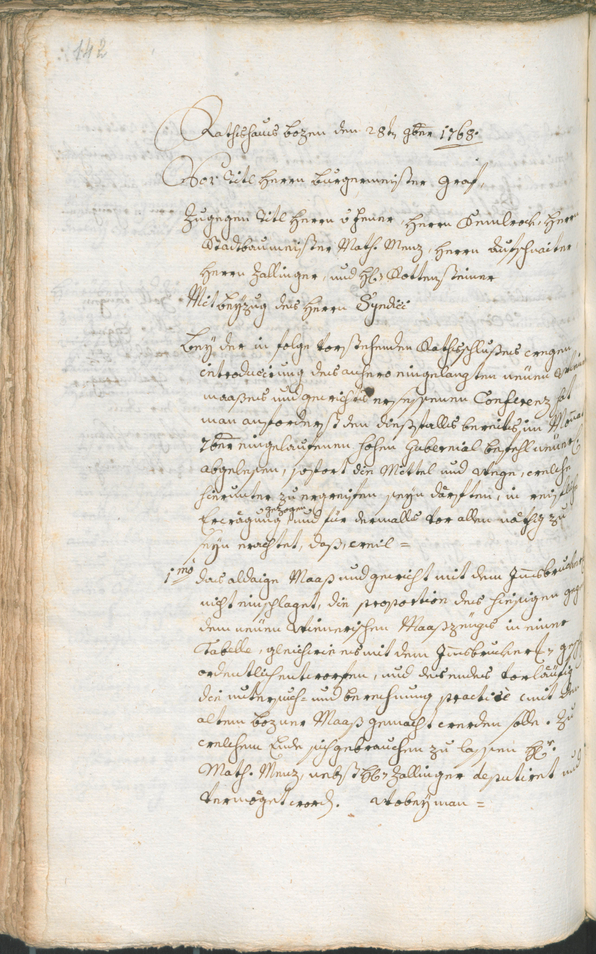 Civic Archives of Bozen-Bolzano - BOhisto Ratsprotokoll 1768/71 