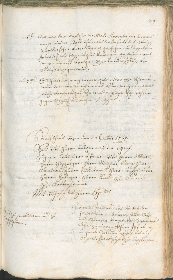 Archivio Storico della Città di Bolzano - BOhisto protocollo consiliare 1768/71 