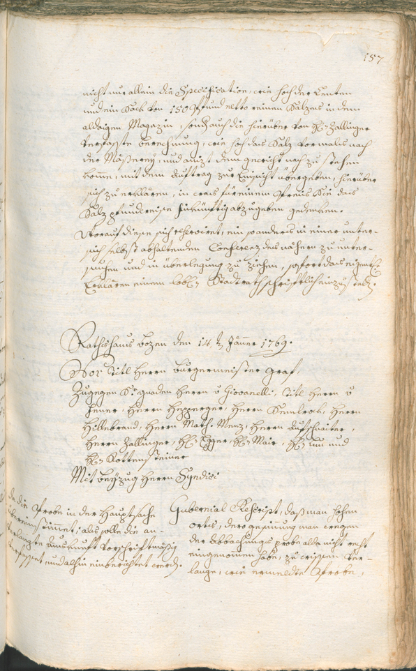 Civic Archives of Bozen-Bolzano - BOhisto Ratsprotokoll 1768/71 