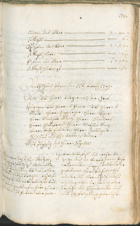 Civic Archives of Bozen-Bolzano - BOhisto Ratsprotokoll 1768/71 