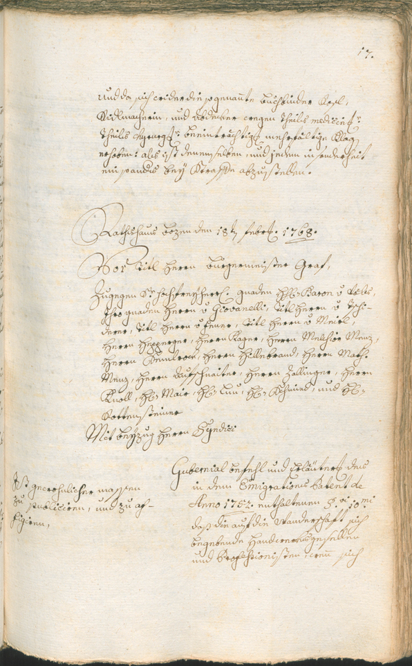 Civic Archives of Bozen-Bolzano - BOhisto Ratsprotokoll 1768/71 