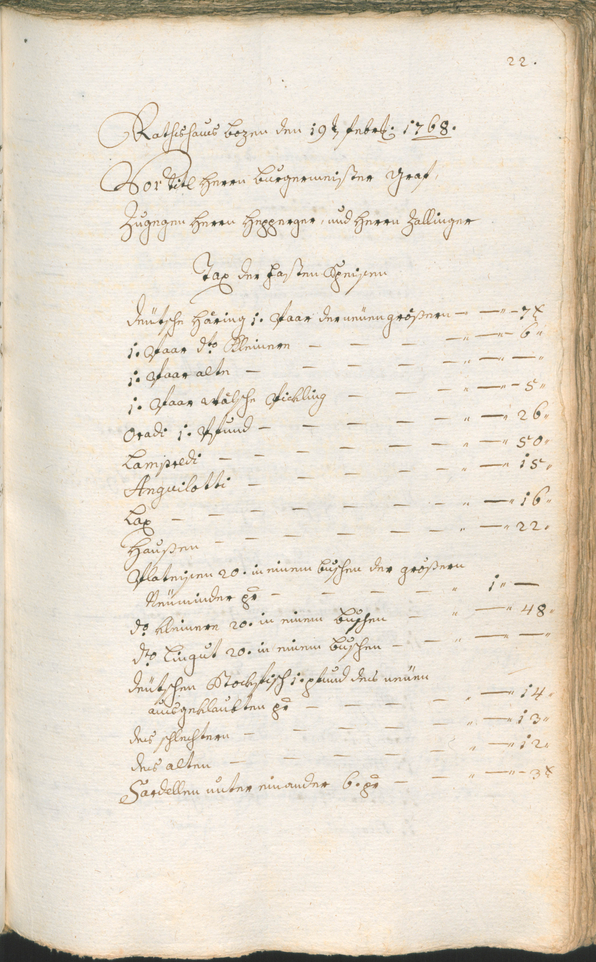 Stadtarchiv Bozen - BOhisto Ratsprotokoll 1768/71 