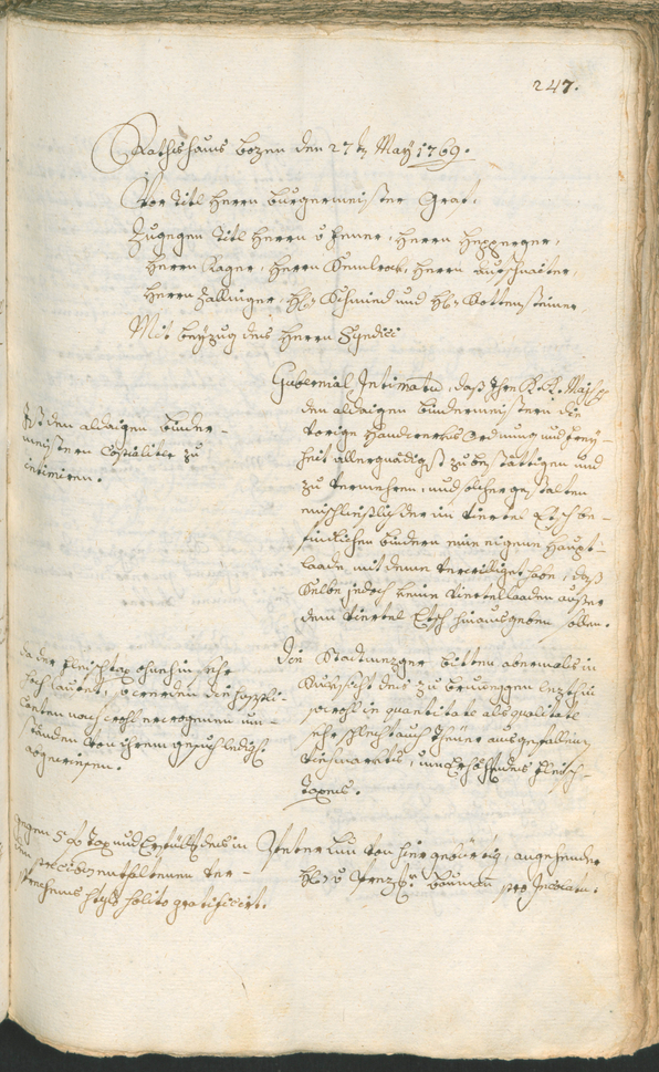 Civic Archives of Bozen-Bolzano - BOhisto Ratsprotokoll 1768/71 