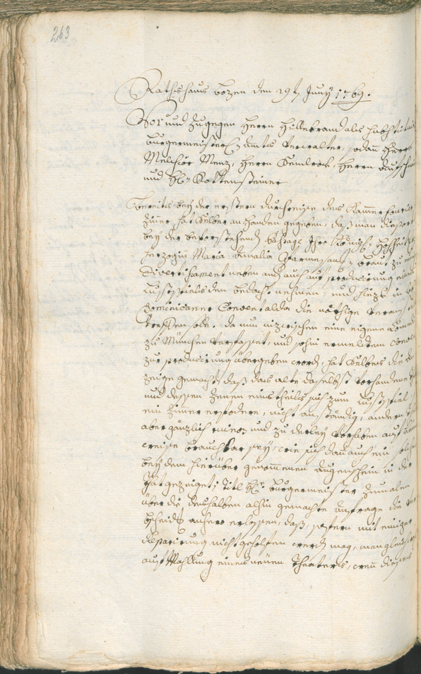 Archivio Storico della Città di Bolzano - BOhisto protocollo consiliare 1768/71 