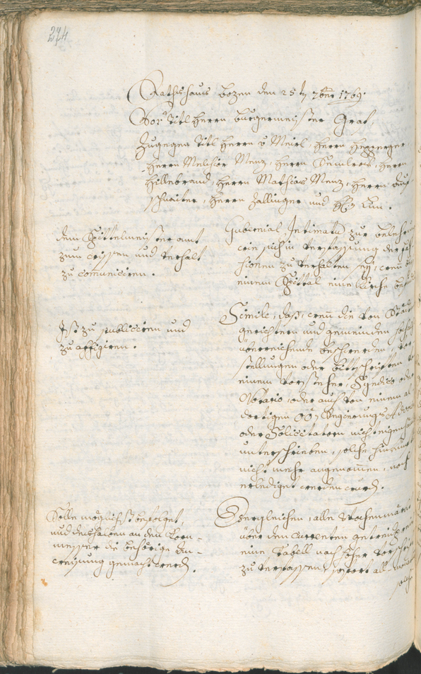 Civic Archives of Bozen-Bolzano - BOhisto Ratsprotokoll 1768/71 