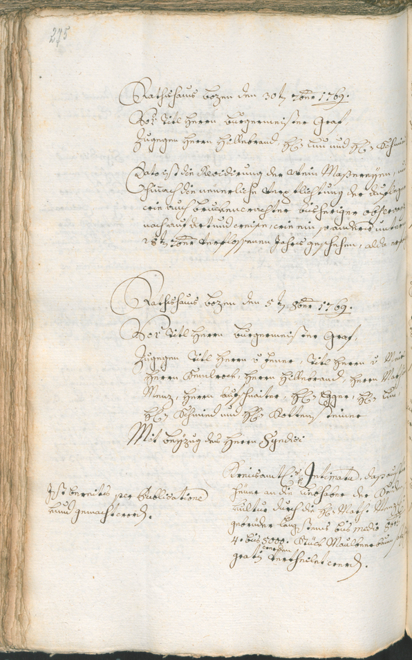 Civic Archives of Bozen-Bolzano - BOhisto Ratsprotokoll 1768/71 