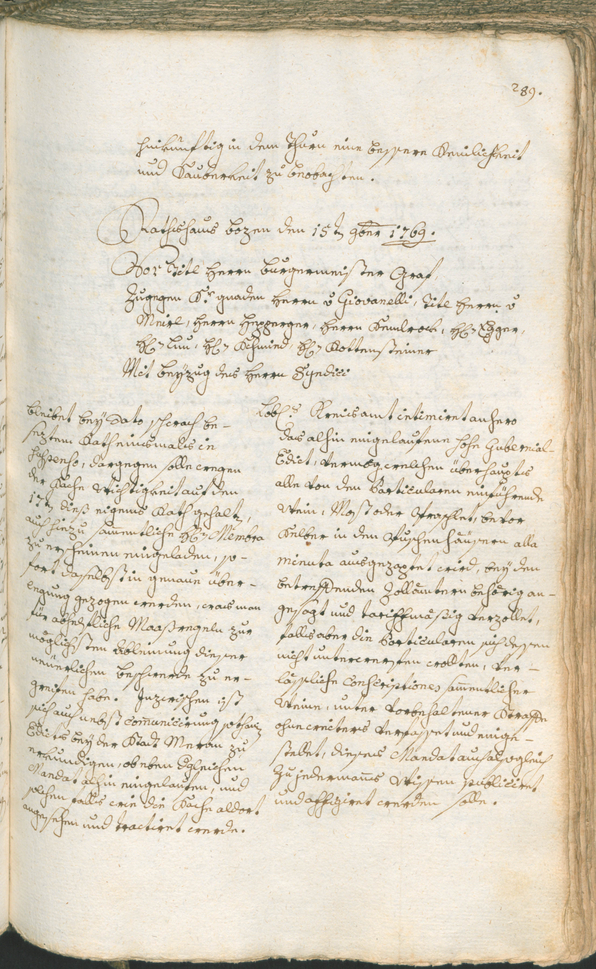 Civic Archives of Bozen-Bolzano - BOhisto Ratsprotokoll 1768/71 