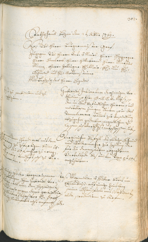 Civic Archives of Bozen-Bolzano - BOhisto Ratsprotokoll 1768/71 