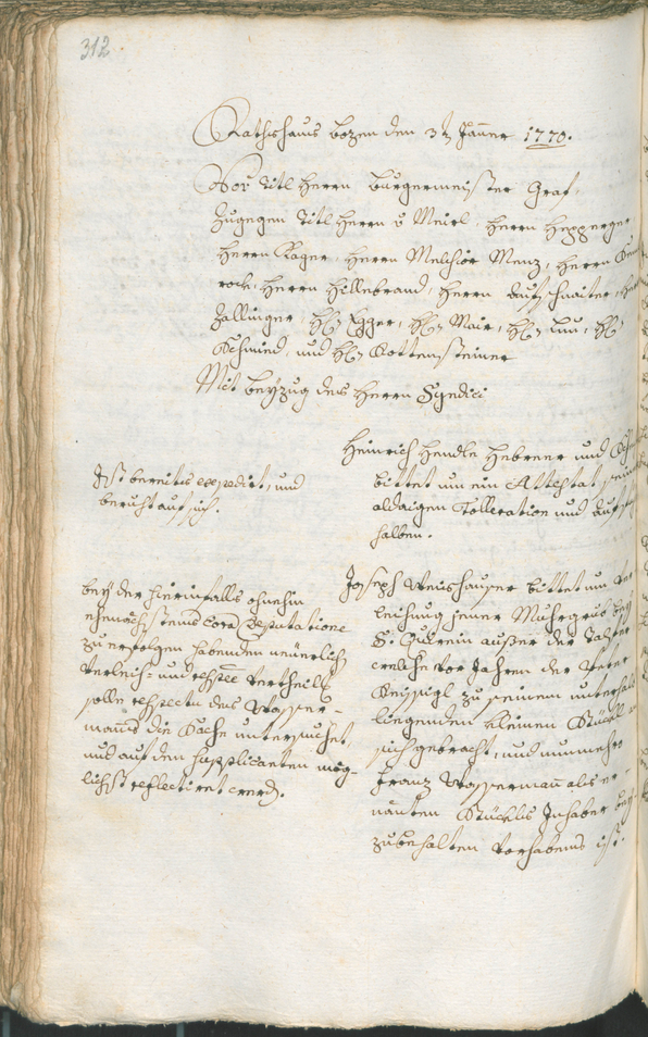 Archivio Storico della Città di Bolzano - BOhisto protocollo consiliare 1768/71 