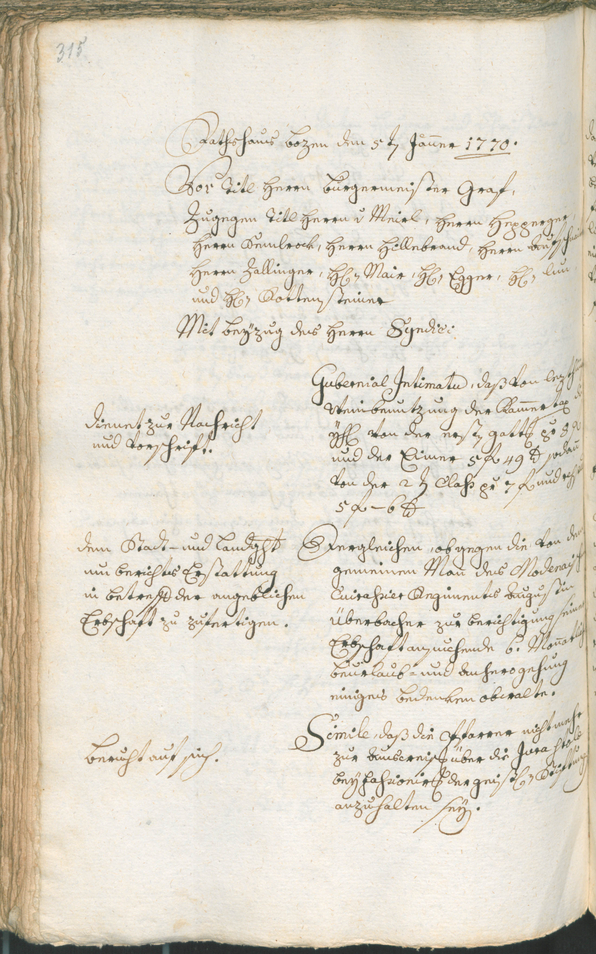 Civic Archives of Bozen-Bolzano - BOhisto Ratsprotokoll 1768/71 