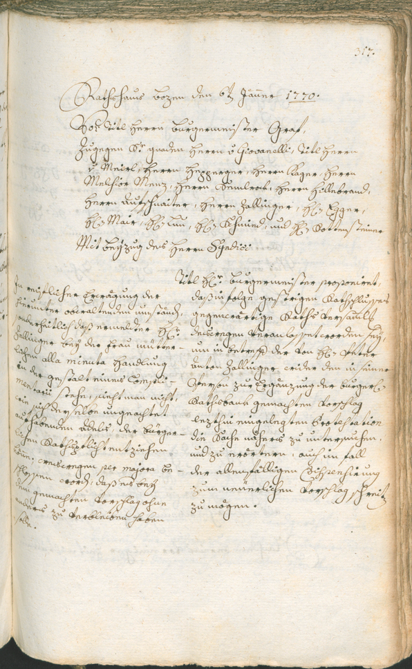 Civic Archives of Bozen-Bolzano - BOhisto Ratsprotokoll 1768/71 