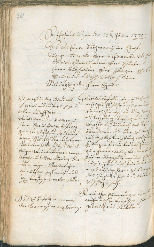 Civic Archives of Bozen-Bolzano - BOhisto Ratsprotokoll 1768/71 