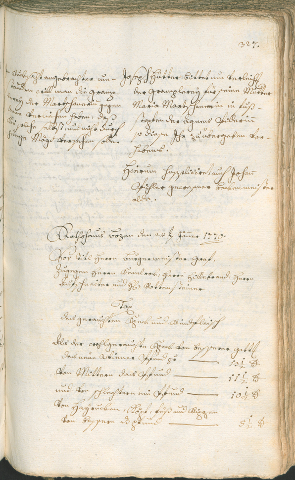 Civic Archives of Bozen-Bolzano - BOhisto Ratsprotokoll 1768/71 