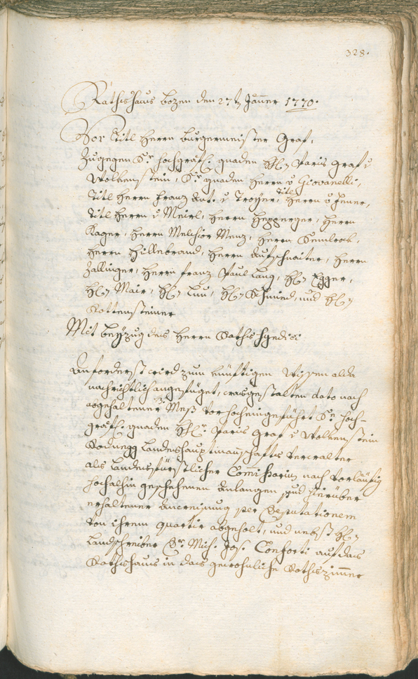 Civic Archives of Bozen-Bolzano - BOhisto Ratsprotokoll 1768/71 