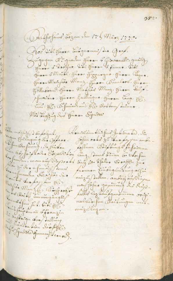 Civic Archives of Bozen-Bolzano - BOhisto Ratsprotokoll 1768/71 