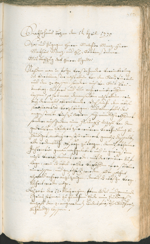 Civic Archives of Bozen-Bolzano - BOhisto Ratsprotokoll 1768/71 