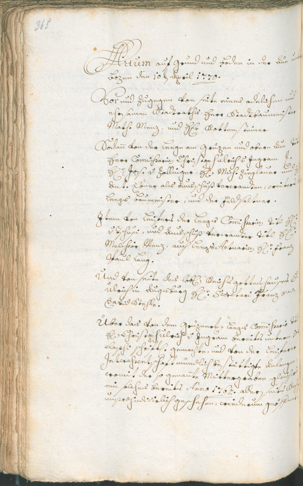 Archivio Storico della Città di Bolzano - BOhisto protocollo consiliare 1768/71 