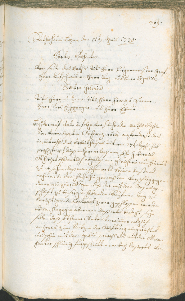 Civic Archives of Bozen-Bolzano - BOhisto Ratsprotokoll 1768/71 